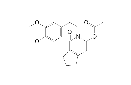 6-Acetoxy-1-[Beta-(3,4-dimethoxy-phenyl)-ethyl]-3,4-trimethylene-alpha-pyridone