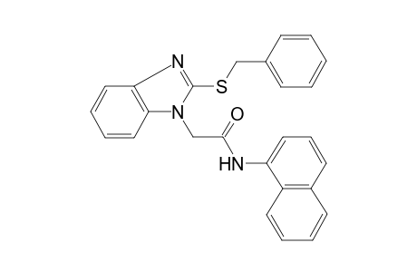 2-(2-benzylsulfanylbenzimidazol-1-yl)-N-(1-naphthyl)acetamide