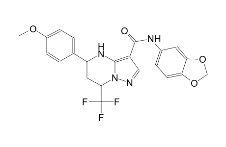 N-(1,3-benzodioxol-5-yl)-5-(4-methoxyphenyl)-7-(trifluoromethyl)-4,5,6,7-tetrahydropyrazolo[1,5-a]pyrimidine-3-carboxamide