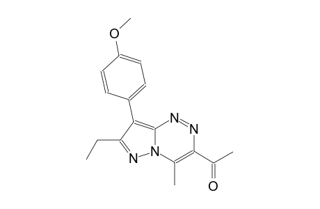 ethanone, 1-[7-ethyl-8-(4-methoxyphenyl)-4-methylpyrazolo[5,1-c][1,2,4]triazin-3-yl]-