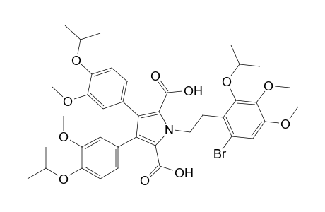 1-[2-(6-Bromo-2-isopropoxy-3,4-dimethoxyphenyl)ethyl]-3,4-bis(4-isopropoxy-3-methoxyphenyl)-1H-pyrrole-2,5-dicarboxylic acid