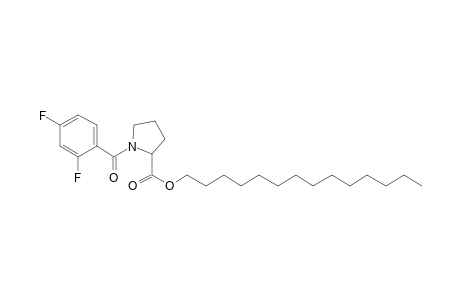 L-Proline, N-(2,4-difluorobenzoyl)-, tetradecyl ester