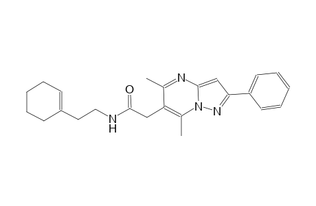 pyrazolo[1,5-a]pyrimidine-6-acetamide, N-[2-(1-cyclohexen-1-yl)ethyl]-5,7-dimethyl-2-phenyl-
