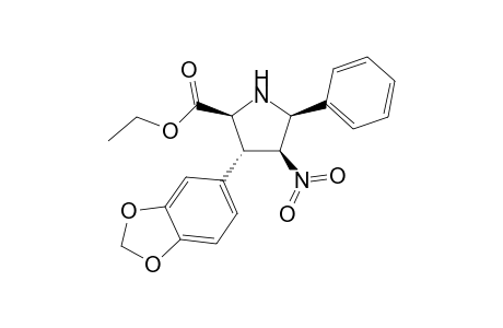 3-(1,3-Benzodioxol-5-yl)-2-ethoxycarbonyl-4-nitro-5-phenylpyrrolidine