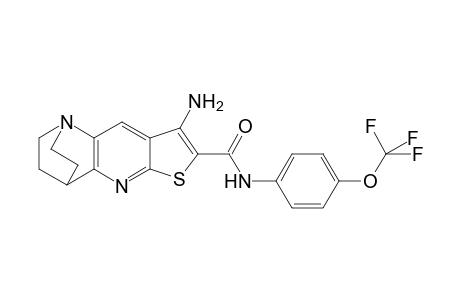 7-Thia-1,9-diazatetracyclo[9.2.2.0(2,10).0(4,8)]pentadeca-2(10),3,5,8-tetraene-6-carboxamide, 5-amino-N-[4-(trifluoromethoxy)phenyl]-