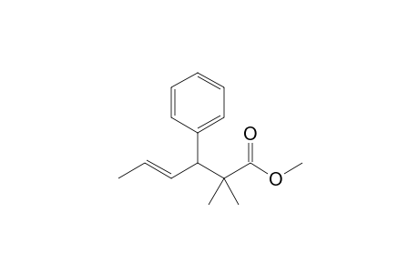 Methyl 2,2-Dimethyl-2-(1'-phenyl-2'-buten-1'-yl)acetate