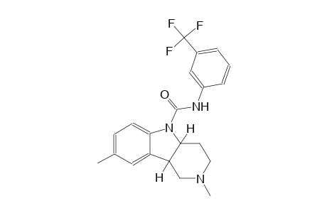 (4aS,9bR)-2,8-dimethyl-N-[3-(trifluoromethyl)phenyl]-1,2,3,4,4a,9b-hexahydro-5H-pyrido[4,3-b]indole-5-carboxamide