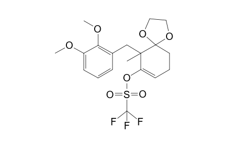 2-(2,3-Dimethoxyphenyl)methyl-2-methyl-3-trifluoromethanesulfonylspiro-3-cyclohexan-2'-[1,3]dioxalane