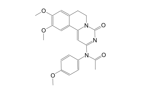 N-(9,10-dimethoxy-4-oxo-6,7-dihydro-4H-pyrimido[6,1-a]isoquinolin-2-yl)-N-(4-methoxyphenyl)acetamide