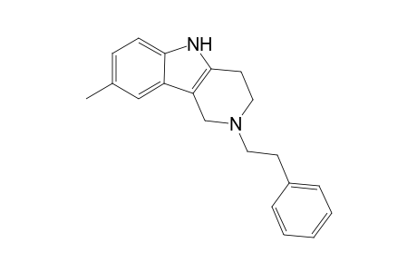 2-(2-Fenethyl)-8-methyl-2,3,4,5-tetrahydro-1H-pyrido[4,3-b]indole