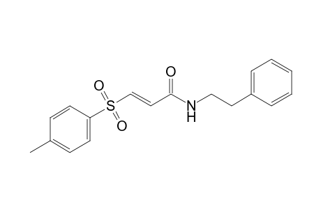 (E)-N-phenethyl-3-tosyl-acrylamide
