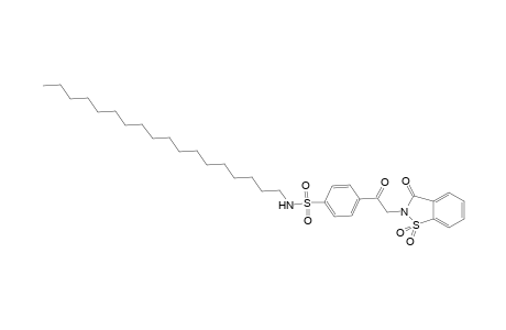 Benzenesulfonamide, 4-[2-(1,1-dioxido-3-oxo-1,2-benzisothiazol-2(3H)-yl)acetyl]-N-octadecyl-