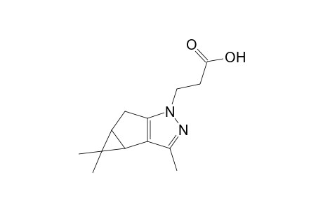 3-(3',4',4'-Trimethyl-3'b,4',4'a,5'-tetrahydrocyclopropa[3,4]cyclopenta[1,2-c]pyrazol-1'-yl)propionic acid