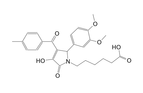 1H-pyrrole-1-hexanoic acid, 2-(3,4-dimethoxyphenyl)-2,5-dihydro-4-hydroxy-3-(4-methylbenzoyl)-5-oxo-