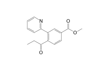 4-(1-oxopropyl)-3-(2-pyridinyl)benzoic acid methyl ester