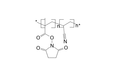 Poly[1-(2-methylpropenoyl)oxysuccinimide-co-acrylonitrile]