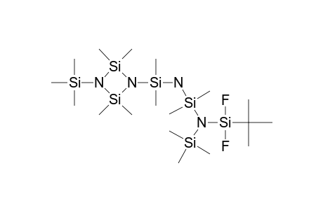 1-[5-TERT.-BUTYL-5,5-DIFLUORO-4-(TRIMETHYLSILYL)-1,1,3,3-TETRAMETHYLTRISILAZAN-1-YL]-2,2,4,4-TETRAMETHYL-3-(TRIMETHYLSILYL)-CYCLOTRISILAZANE