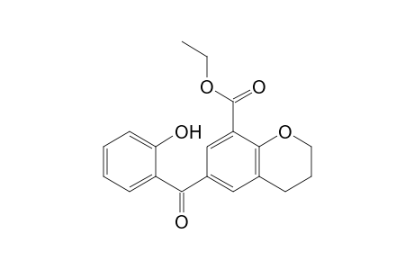 Ethyl 3,4-dihydro-6-(2-hydroxybenzoyl)-2H-chromene-8-carboxylate