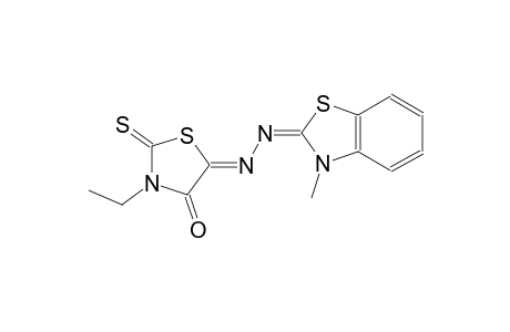 (2E)-3-methyl-1,3-benzothiazol-2(3H)-one [(5Z)-3-ethyl-4-oxo-2-thioxo-1,3-thiazolidin-5-ylidene]hydrazone