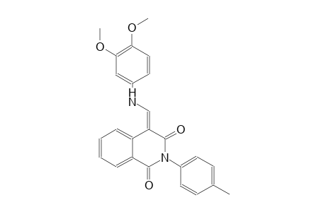 1,3(2H,4H)-isoquinolinedione, 4-[[(3,4-dimethoxyphenyl)amino]methylene]-2-(4-methylphenyl)-, (4E)-