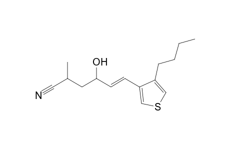 (E)-1-(4-n-Butyl-3-thienyl)-5-cyano-5-methylpent-1-en-3-ol