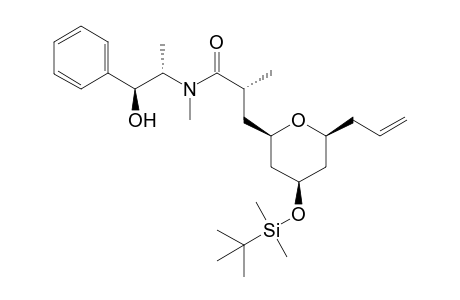 (R)-3-((2R,4R,6S)-6-Allyl-4-((tert-butyldimethylsilyl)oxy)tetrahydro-2H-pyran-2-yl)-N-((1S,2S)-1-Hydroxy-1-phenylpropan-2-yl)-N,2-dimethylpropanamide