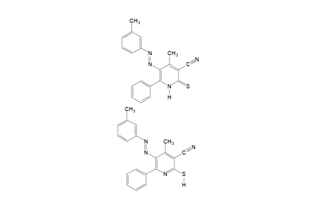 1,2-DIHYDRO-4-METHYL-6-PHENYL-2-THIOXO-5-(m-TOLYLAZO)NICOTINONITRILE