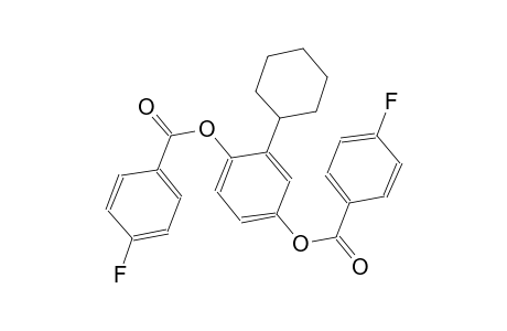 benzoic acid, 4-fluoro-, 2-cyclohexyl-4-[(4-fluorobenzoyl)oxy]phenyl ester