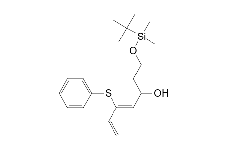 4,6-Heptadien-3-ol, 1-[[(1,1-dimethylethyl)dimethylsilyl]oxy]-5-(phenylthio)-, (Z)-(.+-.)-