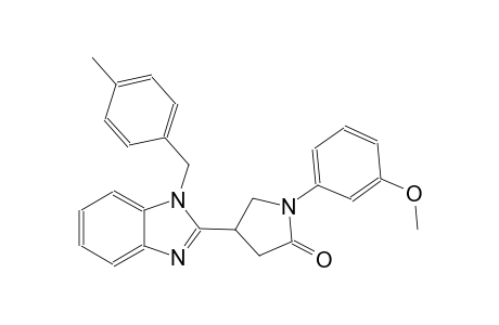 1-(3-methoxyphenyl)-4-[1-(4-methylbenzyl)-1H-benzimidazol-2-yl]-2-pyrrolidinone