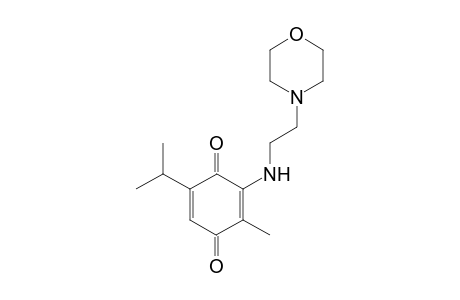 5-Isopropyl-2-methyl-3-((2-morpholinoethyl)amino)-1,4-benzoquinone