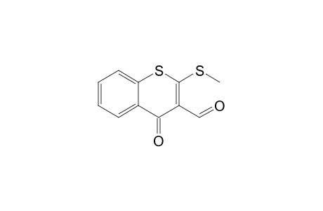 2-(methylthio)-4-oxo-1-benzothiopyran-3-carboxaldehyde