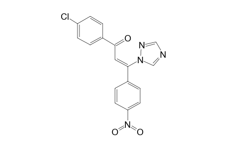 Z-3-(4-NITROPHENYL)-3-(1-H-1,2,4-TRIAZOL-1-YL)-1-(4-CHLOROPHENYL)-2-PROPEN-1-ONE;MINOR_ISOMER