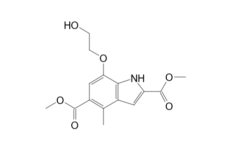 Dimethyl 7-(2-Hydroxyethoxy)-4-methyl-1H-indole-2,5-dicarboxylate