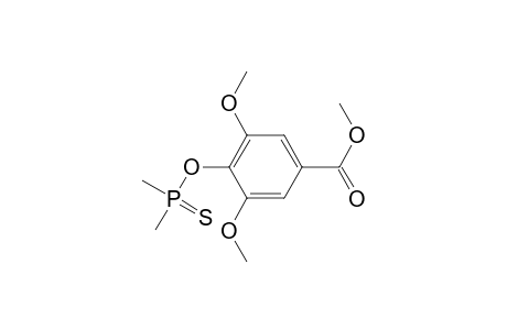 Benzoic acid, 4-[(dimethylphosphinothioyl)oxy]-3,5-dimethoxy-, methyl ester