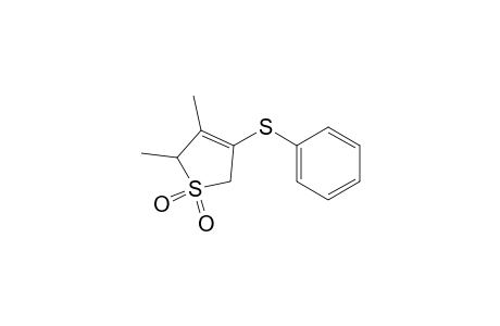 2,3-Dimethyl-4-(phenylsulfanyl)-2,5-dihydrothiophene 1,1-dioxide