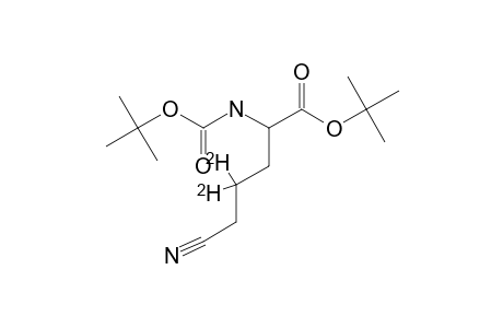 TERT.-BUTYL-2-(TERT.-BUTOXYCARBONYLAMINO)-5-CYANO-4,4-DIDEUTERIOPENTANOATE