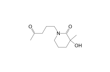 2-Piperidinone, 3-hydroxy-3-methyl-1-(4-oxopentyl)-