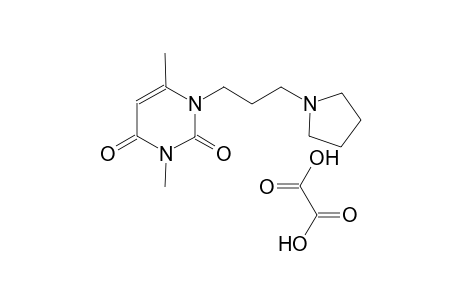 3,6-dimethyl-1-[3-(pyrrolidin-1-yl)propyl]-1,2,3,4-tetrahydropyrimidine-2,4-dione; butane-2,3-dione