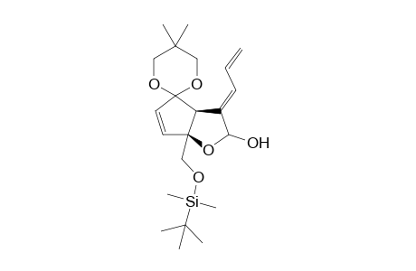 (3aS,6aS)-3-Allylidene-6a-(tert-butyldimethylsiloxymethyl)-5',5'-dimethyl-2,3,3a,6a-tetrahydrospiro[4H-cyclopenta[b]furan-4,2'-[1,3]dioxane-2-ol