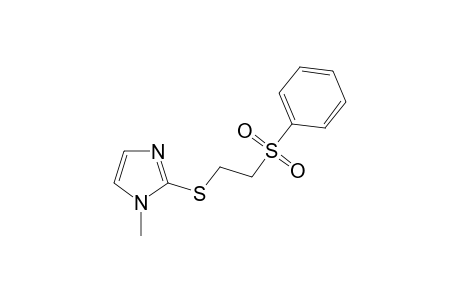 1-Methyl-2-[2-(phenylsulfonyl)ethylsulfanyl]imidazole