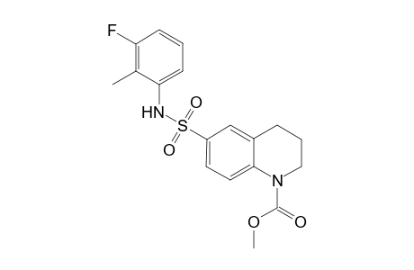 2H-Quinoline-1-carboxylic acid, 6-(3-fluoro-2-methylphenylsulfamoyl)-3,4-dihydro-, methyl ester