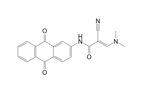 2-cyano-3-dimethylamino-N-(9,10-dioxo-9,10-dihydro-anthracen-2-yl)-acrylamide