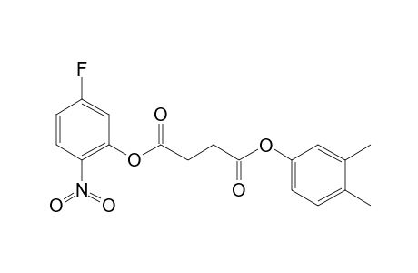 Succinic acid, 5-fluoro-2-nitrophenyl 3,4-dimethylphenyl ester