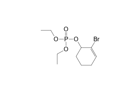 Phosphoric acid, 2-bromo-2-cyclohexen-1-yl diethyl ester