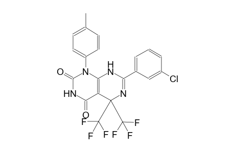 7-(3-chlorophenyl)-1-(4-methylphenyl)-5,5-bis(trifluoromethyl)-5,8-dihydropyrimido[4,5-d]pyrimidine-2,4(1H,3H)-dione