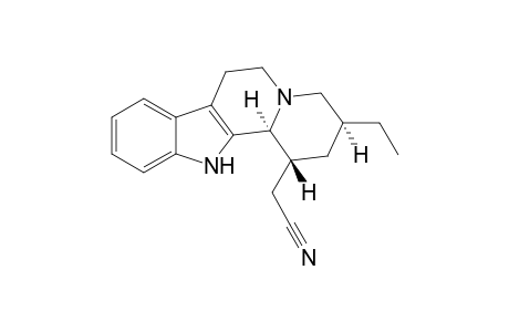 3-Ethyl-1-(cyanomethyl)-12b-.alpha.-1,2,3,4,6,7,12,12b-octahydro-indolo[2,3-a]quinolizine