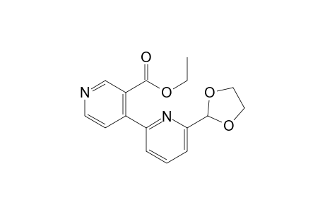 ethyl 6-(1,3-dioxolan-2-yl)-[2,4'-bipyridine]-3'-carboxylate