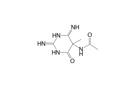 N-(2,4-diamino-5-methyl-6-oxo-5-pyrimidinyl)acetamide