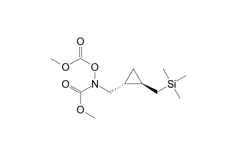 trans-N,O-Bis(methoxycarbonyl)-N-[[2-[(trimethylsilyl)methyl]cyclopropyl]methyl]hydroxylamine
